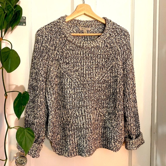 Calvin Klein Salt & Pepper Knit Sweater - Picture 1 of 6